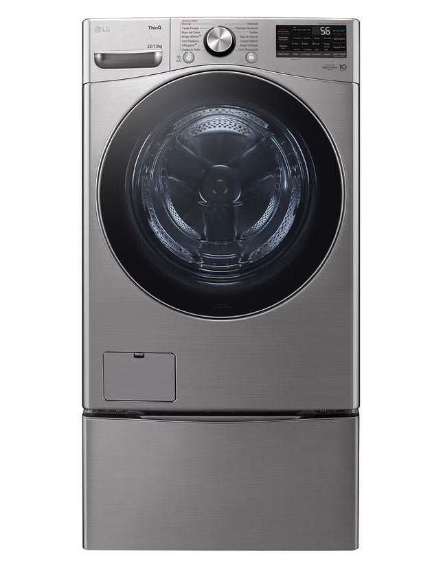 Lavasecadora LG WD22VV2S6R eléctrica 22 kg 13 kg