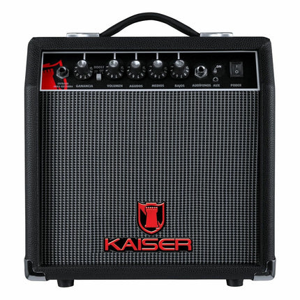 Pack Guitar Star Amplificador Mitzu KAG-2001 para guitarra 6.5 con BOOTS 25W RMS + Guitarra Electrica KGE-3902 STRATOCASTER 39 de Madera