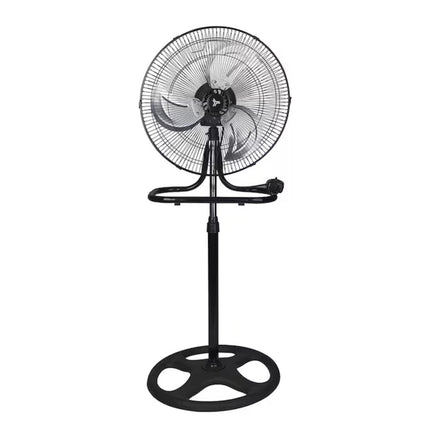 Ventilador Masterfan X3 18 Turbo/Metal 18'' de Piso Pedestal y Muro Negro