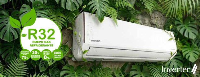 Aire Minisplit Daewoo Prime clima EBDIH102G Frío / Calor Inverter 220 12,000btus (1 Tonelada)