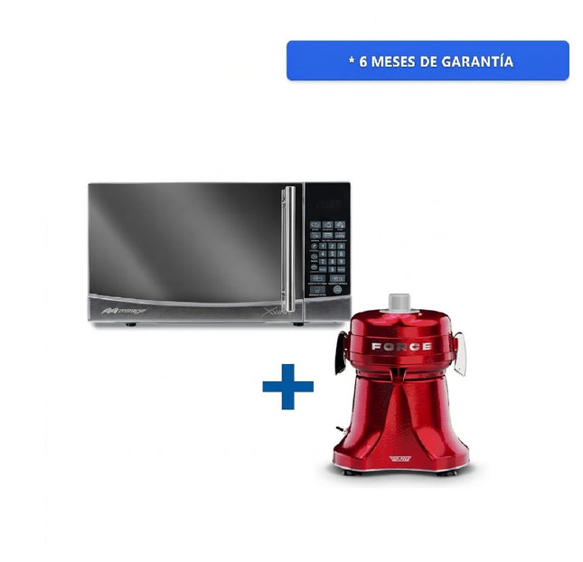 Horno Microondas Mirage Microwave MWD020E 0.7 Espejo + Extractor de Jugos Turmix FORCE CHERRY