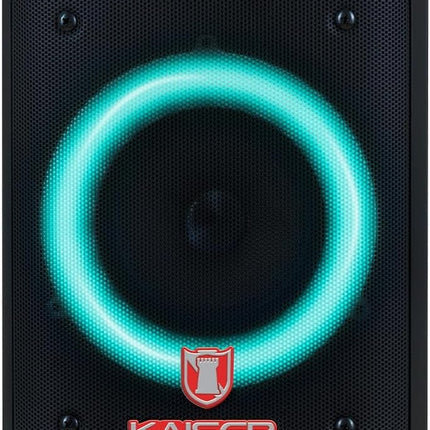 Bafle Profesional Kaiser KSW-7002 Recargable de 4” y 3000W PMPO con Bluetooth, Radio FM y Luces LED