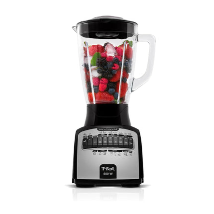 Licuadora 14 Velocidades T-Fal Infinyforce XL Negra con Vaso de Vidrio de 2.2 L, 550 W, LN8248NX