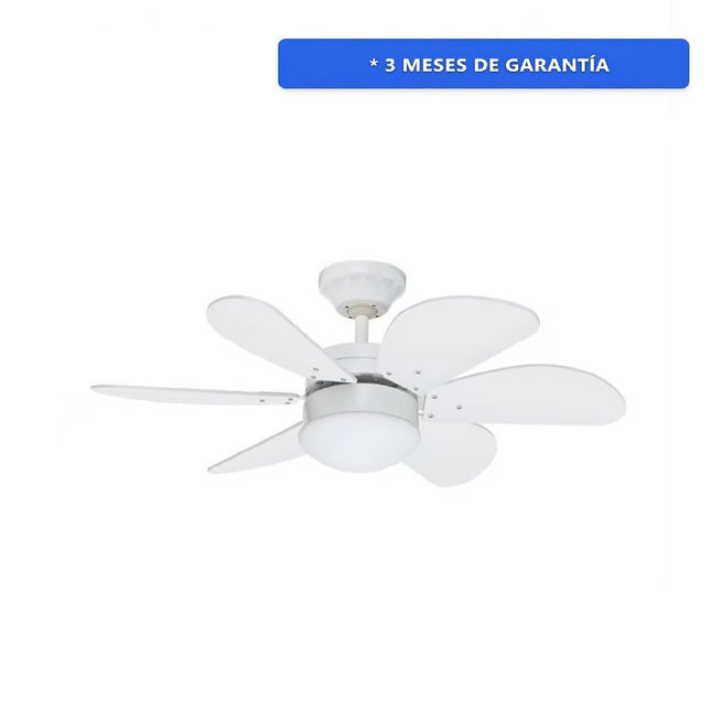 Ventilador de Techo Hunter 52950 Sprint Blanco con luz 30 Pulgadas