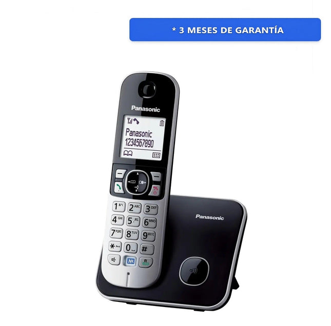 Teléfono Panasonic KX-TG6811MEB inalámbrico Negro Plateado