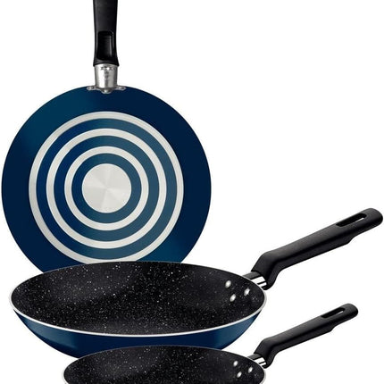 Set Juego de 3 sartenes Tramontina 27899443 De Aluminio  Azul