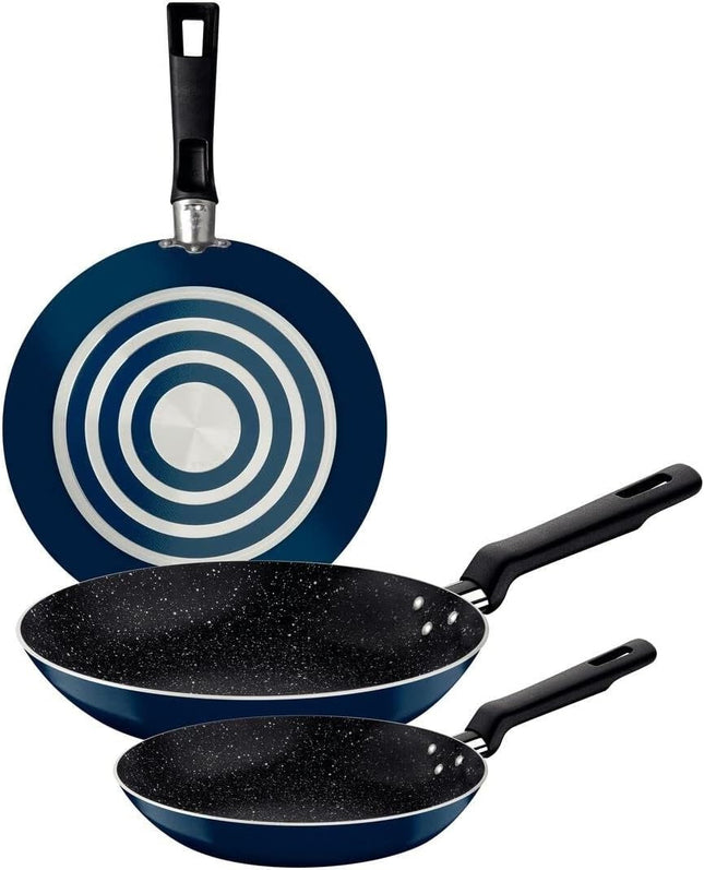 Set Juego de 3 sartenes Tramontina 27899443 De Aluminio  Azul