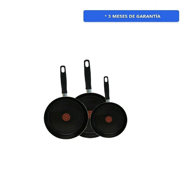JUEGO DE SARTENES T-FAL 249000 VITAL 20/24/26 ROJO