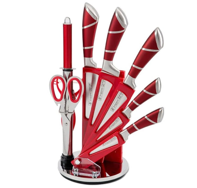 Juego de Cuchillos KS200R 9P de 9 Pzs Rojo