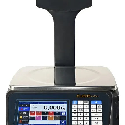 Báscula Comercial NEO-230C/TULL Systel Cuora Neo Negra 30kg Con Torre