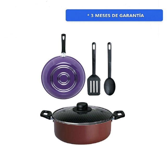 Bateria de cocina Ekco Vasconia 70001821 de 5 pzs colores