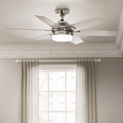 ventilador de techo 53261 toledo níquel cepillado 52 pulgadas