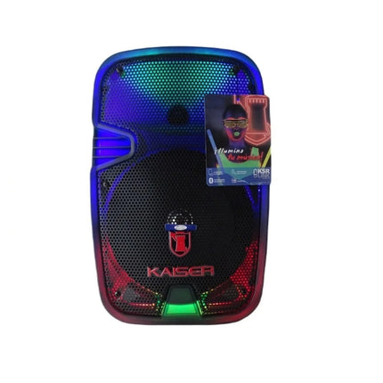 Bafle Mitzu TODO ILUMINADO recargable 8" KSW 1008- 2da Versión 6200 W