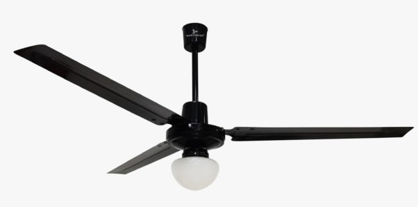Ventilador de techo Masterfan VIICCLNE56 industrial Icarus con luz 56″ negro