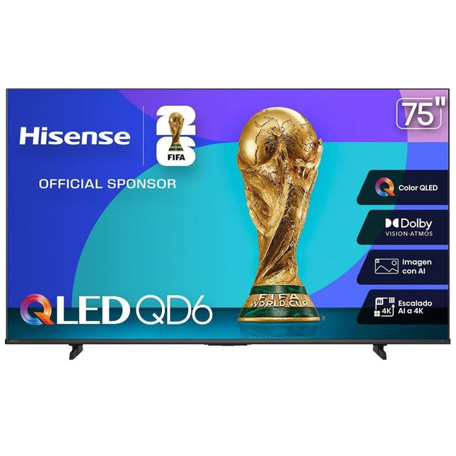 Pantalla Hisense 75QD6QV 75'' Smart TV 4K UHD