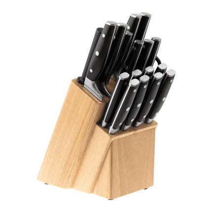 Bloque de Cuchillos VASCONIA con 19 Piezas Prima