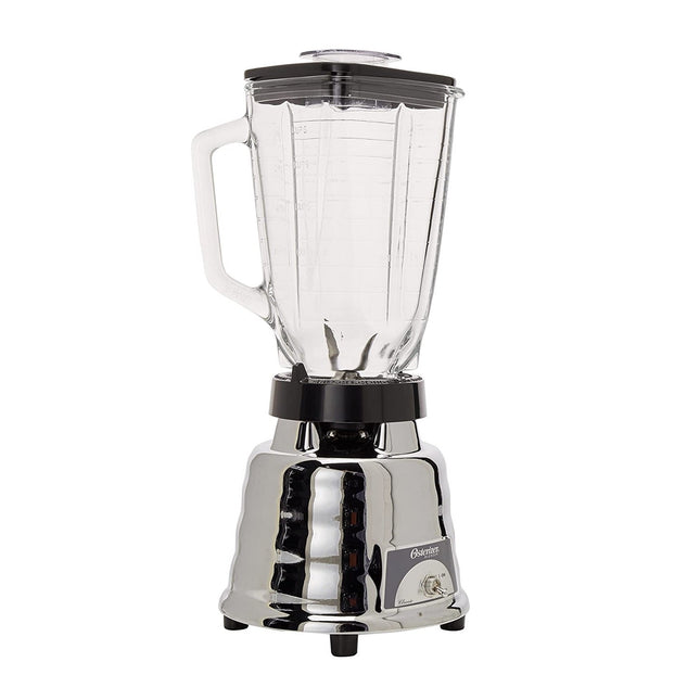 Licuadora Oster 450-10 cromada vaso de vidrio