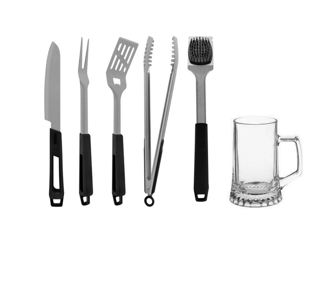 Juego Churrasco Tramontina 32300169 con Tarro Cervecero