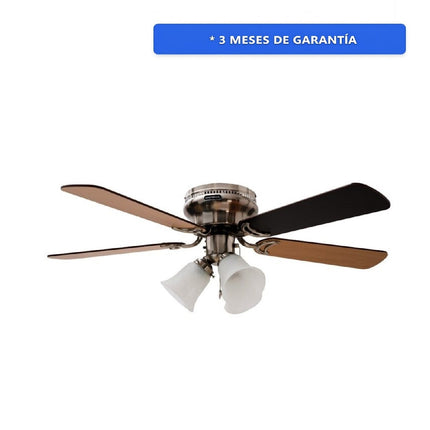 VENTILADOR MASTERFAN VDPLCLSA42 42" DE TECHO OPORTO PLAFON C/LUZ SATINADO