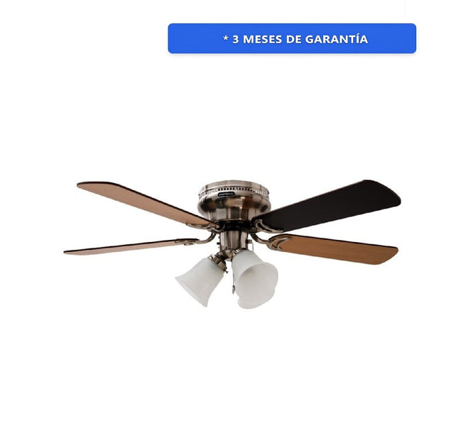 VENTILADOR MASTERFAN VDPLCLSA42 42" DE TECHO OPORTO PLAFON C/LUZ SATINADO