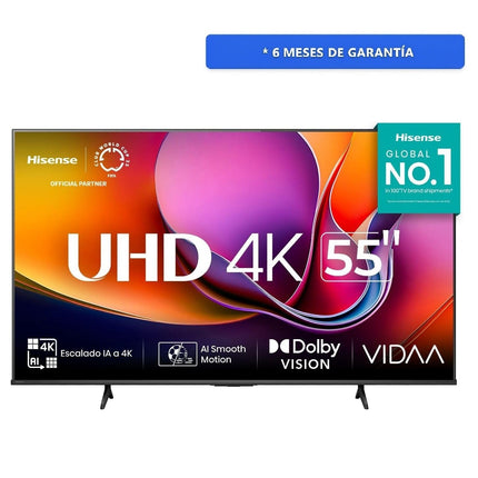 Pantalla Hisense 55A65NV 55'' Smart TV 4K UHD Negro