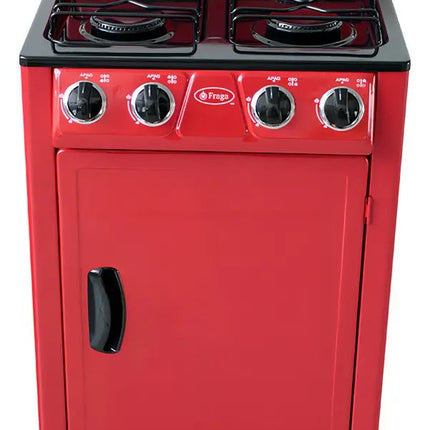 Parrilla a gas Fraga P225 roja y negra