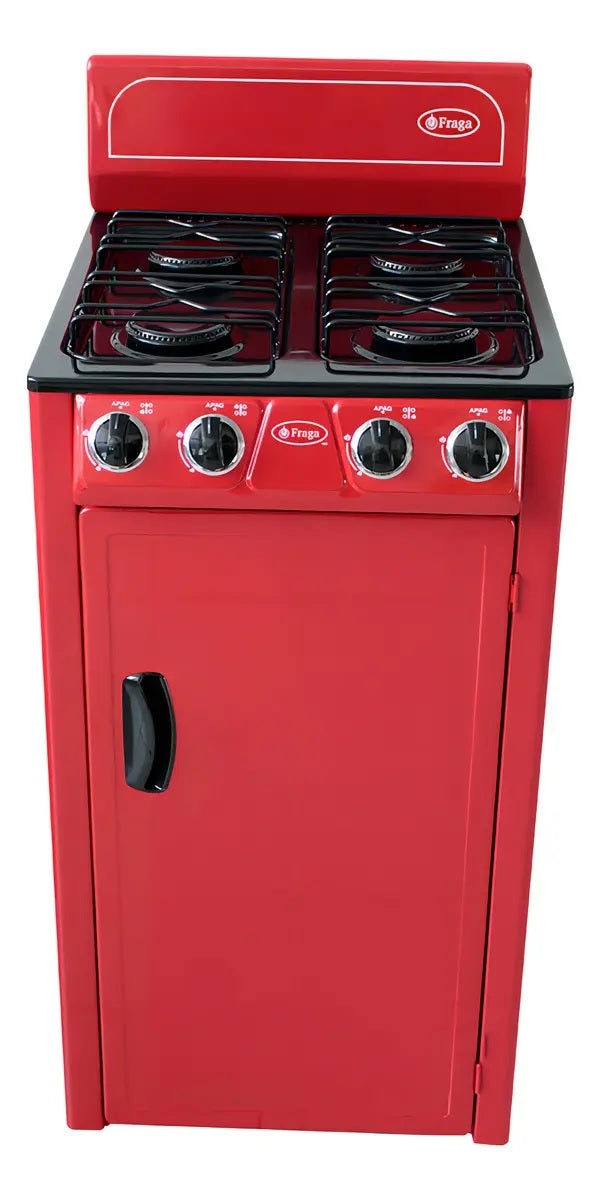 Parrilla a gas Fraga P225 roja y negra
