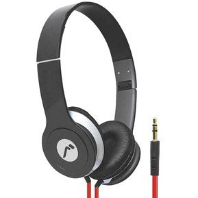 Audífonos Diadema Mitzu Mh-5026bk color Negro Plegables Aislantes