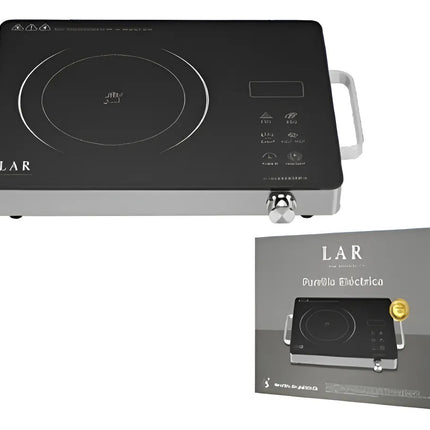 Combo Parrilla Eléctrica Fussion LARLB-0004 de 1000W 5 Niveles *NO ES DE INDUCCIÓN* + Juego de Cubiertos Tramontina 23498630 Plenus 25 Piezas Gris