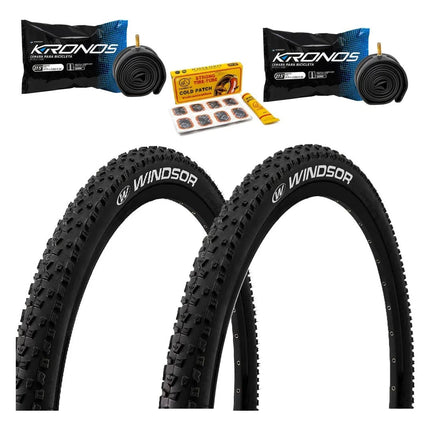Par 2 Llantas Bicicleta Mtb 27.5 X 2.25 + 2 Camaras + Parche