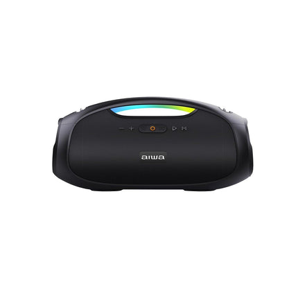 Bocina Aiwa Boombox AWS244BT Portátil con Bluetooth Waterproof Negra 110v/230v.