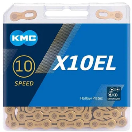 Cadena 10 Pasos Kmc X10el Ligera C Shimano Sram PLATA
