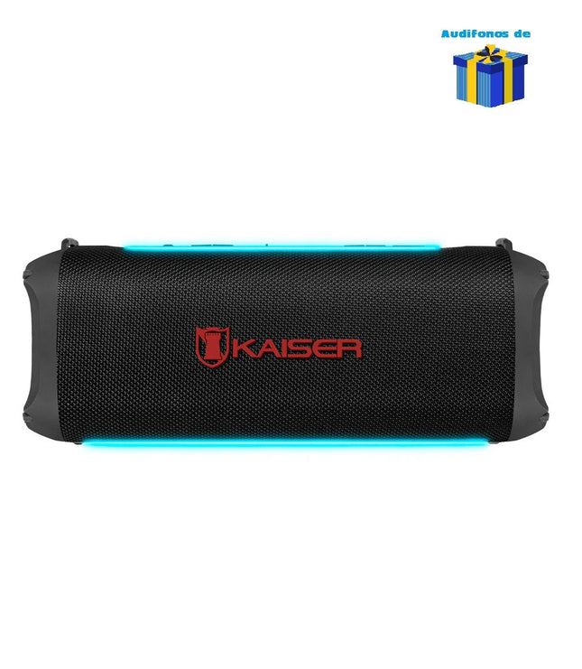 Bocina Portátil Kaiser KBL-3020BK 3" 20W RMS hasta 12 hrs de Batería Negro + Audifonos de Regalo