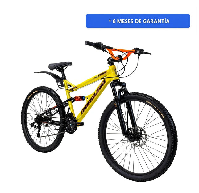 Bicicleta Mercurio Kaizer Dh 21 Velocidades Rodada 26 Color Lima