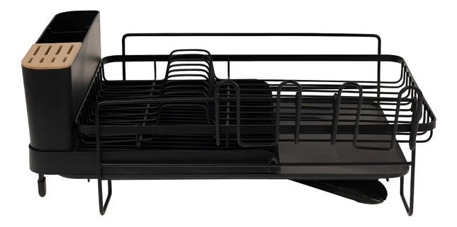 Escurridor de Platos Extensible Vasconia Esencial ES Negro para Tarja