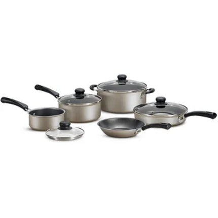 Batería Tramontina 80143074 Simple Cooking Color champagne 9 piezas