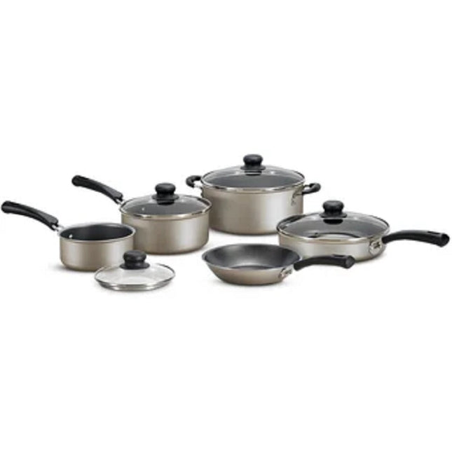 Batería Tramontina 80143074 Simple Cooking Color champagne 9 piezas