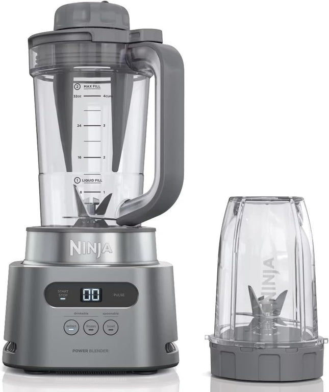 Licuadora Ninja SS150-GRIS de alta velocidad y extractor de nutrientes
