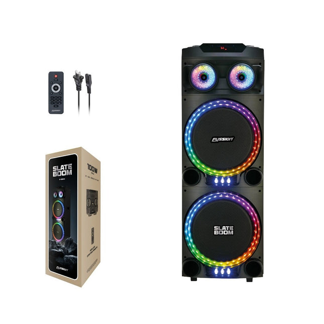 BAFLE FUSSION PBS-12X2003 2X12" RECARGABLE, BT