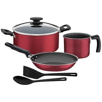 Bateria De Cocina Tramontina 27899099 Verona 6pzs Rojo