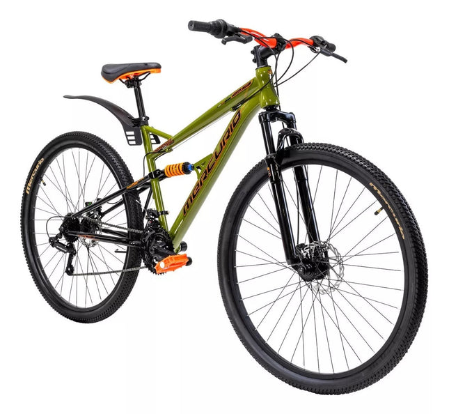 Bicicleta Mercurio Kaizer Dh 21 Velocidades Rodada 29 Color Verde Tamaño Del Cuadro M