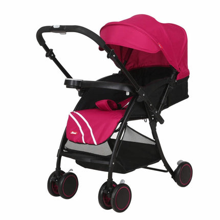 Carriola D´bebé Lu Baby  de manubrio reversible - ROSA