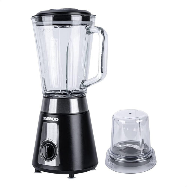 Licuadora Daewoo DBL-851G con molinillo 1.5 lts 2 vel + Pulse rompehielos 500W Negra