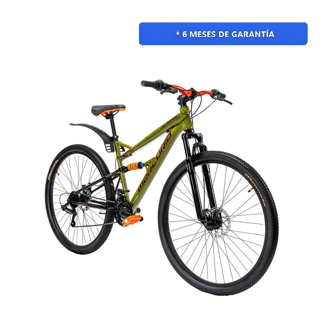 Bicicleta Mercurio Kaizer Dh 21 Velocidades Rodada 29 Color Verde Tamaño Del Cuadro M