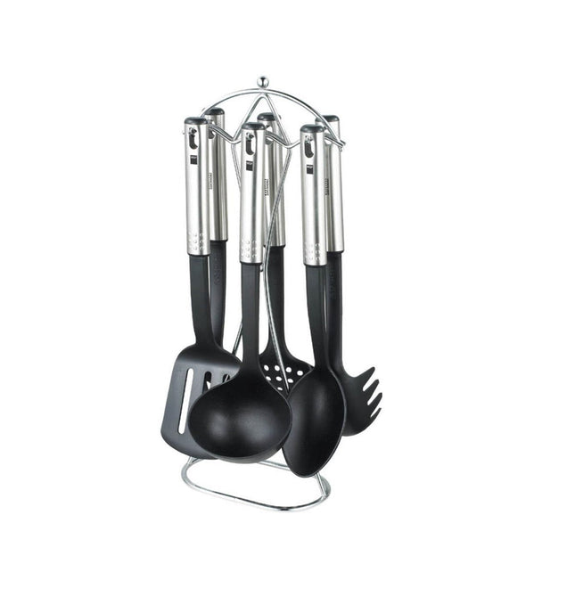 Utensilios Maid  7 piezas  en acero inoxidable y nylon resistente