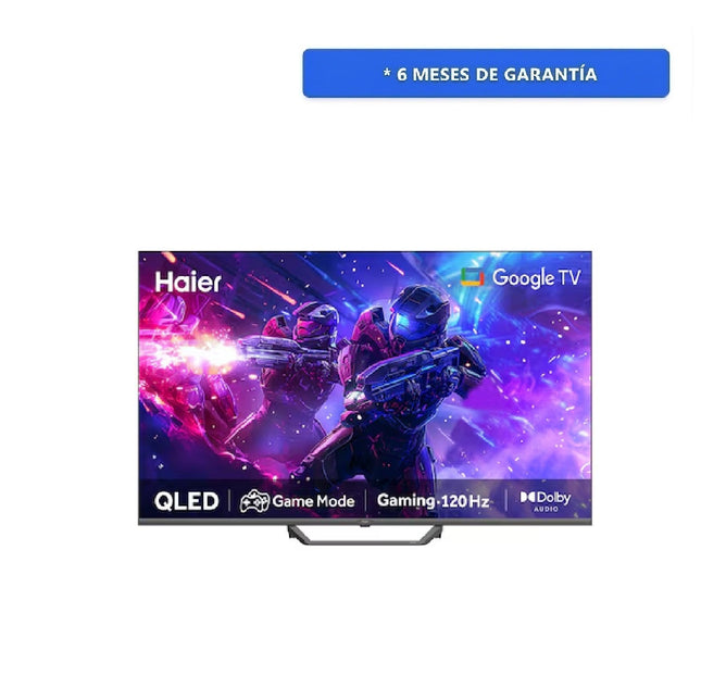 Pantalla Haier H65S80FUX Qled 4k Negro