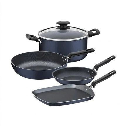 Bateria Cocina Tramontina 32300464 Malta 5 Piezas Azul