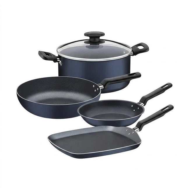 Bateria Cocina Tramontina 32300464 Malta 5 Piezas Azul