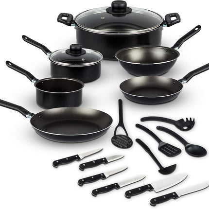 Batería de Cocina Vasconia EKCO BAT19PZ Classic 19 piezas negra