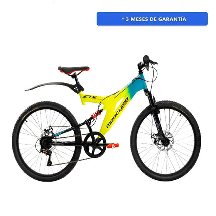 Bicicleta De Montaña Mercurio Ds Ztx R24'' 7v Lima-aqua